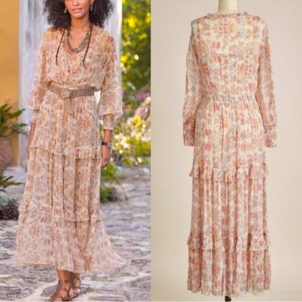 Petite L Sundance Wild Desert Bloom dress with slip